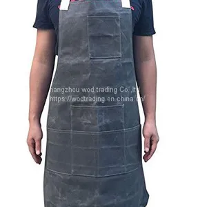 Grey Fabric Apron With Waterproof Fabric for Selling thumbnail-1