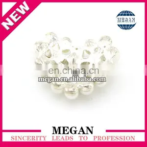 New Product 2016 Popular Heart Shape Alloy Pearl Rhinestone Button thumbnail-2
