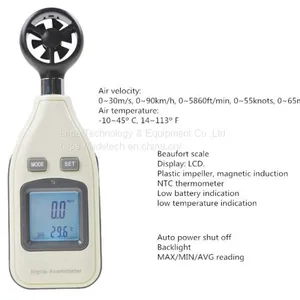 LF18 Digital Anemometer Portable Handheld Vane Air Speed Meter thumbnail-1