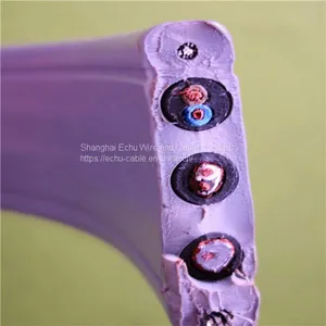 Flat Traveling Cable With Network Cable and CCTV Camera Cable thumbnail-1