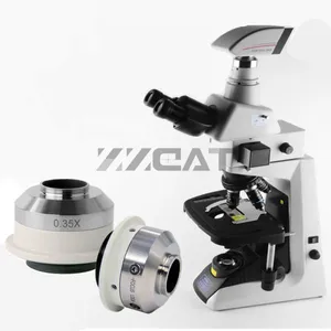 Focusable 0.35X 0.55X Microscope Camera Adapter C Mount Adapter for Nikon Trinocular Microscope thumbnail-2