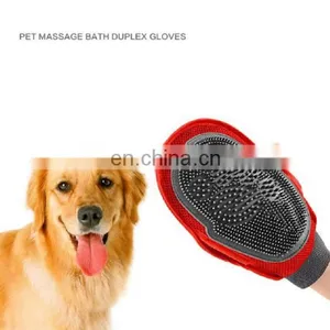 Hot Selling Pet Cleaning Tools Grooming Brush Bathing Gloves Brush Dog Massage Brush Gloves thumbnail-2