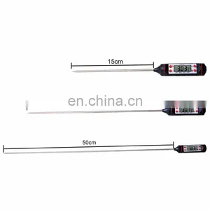 150mm/300mm/500mm Probe Length Digital Thermometer Sensor for Food and Laboratory thumbnail-1