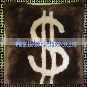 Real Shearling Sheepskin Emoji Cushion thumbnail-1