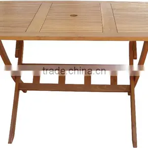 Wood Folding Table - Folding Garden Table - Made in Vietnam thumbnail-1