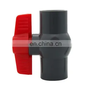 COVNA 3/4 Inch 2 Way PVC Plastic True Union Compact Handle Ball Valve for Water thumbnail-1