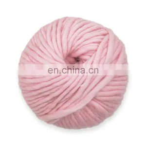 Factory Wholesale Cheap Crochet Wool Knitting Yarn Roving Yarn for Rugs 100% Merino Wool thumbnail-1