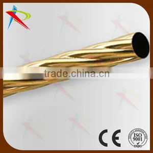 Good Quality Embossed Curtain Tube/bay Curtain Pole thumbnail-1