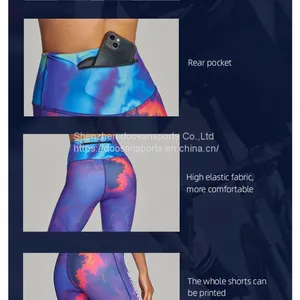 Sublimation Sportswear Custom Running Wear Running Pants thumbnail-4