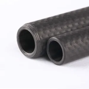 Round Carbon Fiber Tube Customized Length Wall Thickness Multi-functional Pole thumbnail-3