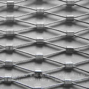 Safety Mesh Ss304 Ss316 Stainless Steel Rope Mesh/Zoo Safety Mesh Fenc,Animal Safety Fence Mesh thumbnail-2