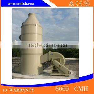 FRP GRP Composite Air Purification Tower Air Scrubber Tower With ISO&CE Centification thumbnail-1