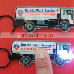 Soft PVC Keychain, 2D Debossed Logo, Free Design Key Chain Keyring thumbnail-5