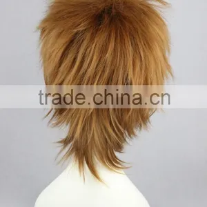 High Quality 35cm Short Straight Katekyo Hitman Reborn Wig Sawada Tsunayoshi Brown Wig Synthetic Anime Wig Cosplay Hair Wigs thumbnail-5