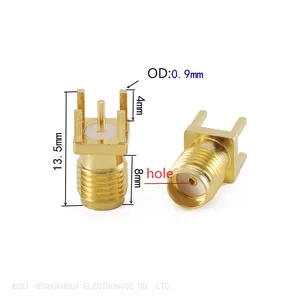 DC~6Ghz SMA-KE PCB Mount Straight SMA-KE RF Female Connector thumbnail-1