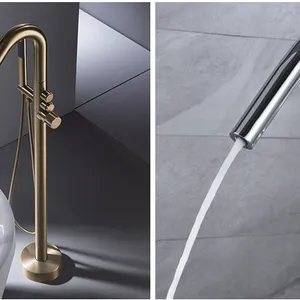 More Comfortable and Convenient to Use Suitable for a Relaxed Upgrade of the Bathroom Flexible to Use Floor Mounted Bathtub Mixer Series thumbnail-3