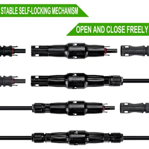 NSPV Solar PV Plug 1500V DC Cable Wire 50A Fuse Connector Universal MC Connector thumbnail-3