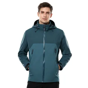 Waterproof Outdoor Raincoat for Men and Women, Autumn and Winter Coat, Long Sleeved Heat Sealed Single-layer Windbreaker Jacket thumbnail-4
