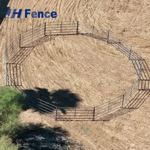 Factory Direct Continuous Fence 3 4 5 6 Bar 20ft Continuous Livestock Fence Panels Horse Fence Panels thumbnail-4