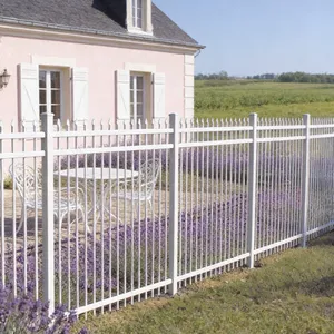 Wholesale Price Galvanized Steel Fence for Villa Residential Backyard Modern Rust-proof Black Fence thumbnail-4