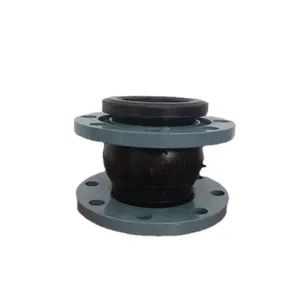 DIN ANSI BS GOST Flanged End Rubber Expansion Joint Pn10 Pn16 Single Ball Type Connector Used for Connection thumbnail-1