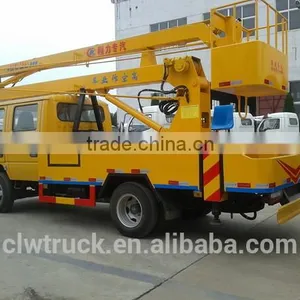 2014 Good Price Dongfeng Crew Cab 14M Hydraulic Lift Platform Truck thumbnail-4