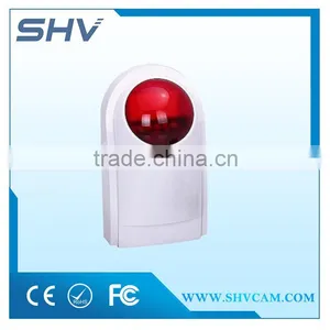 Home Outdoor Use 433mhz Wired or Wireless Siren Strobe Siren Alarm thumbnail-1