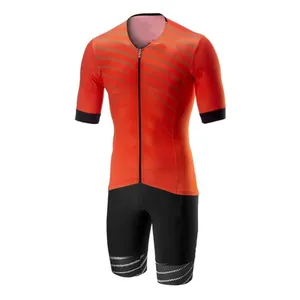 Custom Mens Womens Triathlon Suit Trisuit Cycling Sublimation Printing Custom Logo 1 Piece Sportswear Unisex Sets Custom OEM ODM thumbnail-4
