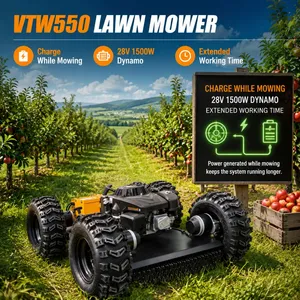 VTW550 Gasoline Powered 550mm 4-Wheel Remote Control Zero-Turn Brushless Lawn Mower thumbnail-1
