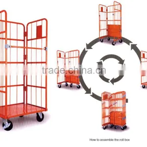 Logistics Warehouse Steel Nestable Roll Container thumbnail-2