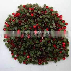Rhinestone Hot Fix Iron on SS6 (2mm) Red FOR CELLPHONES, GARMENTS, PURSES, SHOES,SANDALS, SUNGLASSES, FINGER NAILS thumbnail-1