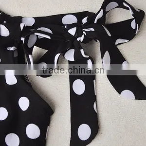 2016 Ins Hot Summer T-shirt Baby Girl Dot Chiffon T-shirt Toddler Girl European Summer Tops Girl Halter Tops thumbnail-5