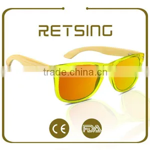 China Custom Wholesale Eyeglasses Frame Plain Mirror Bamboo Glasses thumbnail-1