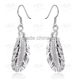 Factory Direct Sale Feather Earrings Jewelry Gold thumbnail-5