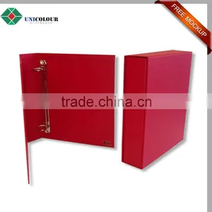 Hot Top Handmade a4 Paper Cardboard File Folder With Rings Binder thumbnail-3