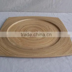 Natural Spun Bamboo Charger Plate thumbnail-1