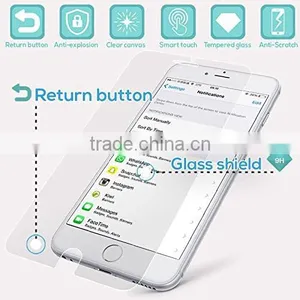 Smart Key Tempered Glass Screen Protector for Iphone 6/6plus, Added a Return Key on the Screen Protector thumbnail-1