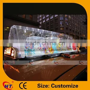 Transparent High Quality Taxi Top Advertising Quality Choice thumbnail-1