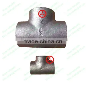 Galvanized Cap 300 Malleable Cast Iron Pipe Fittings thumbnail-5