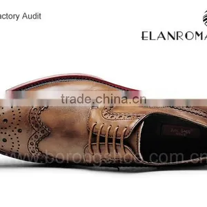 Brogue Style Leather Dress Formal Shoes for Men Shoes Wingtip Shoes in China Quality Choice Most Popular thumbnail-4