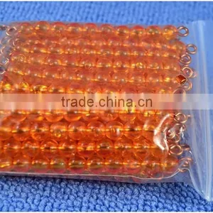 Montessori Materials Toys 45 Golden Bead Bars of Ten Teaching Aids thumbnail-4