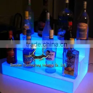 Glowing LED Bottle Display 3 Tier / Perspex Store Display Stand Quality Choice thumbnail-1
