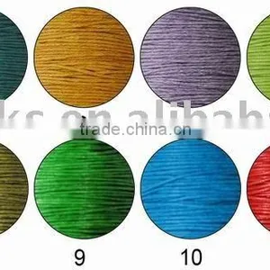 Colorful Waxed Cotton Cord Usde for Jewelry Beads With Different Sizes thumbnail-1