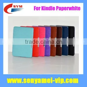 Ultra Slim Magnetic Leather Smart Case Cover for Amazon Kindle Paperwhite thumbnail-1