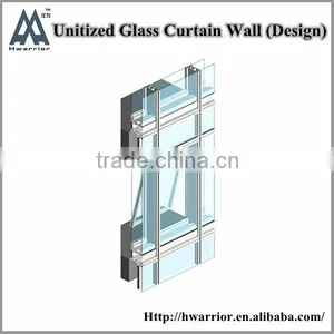 High Quality Unitized Insulated Glass Curtain Wall thumbnail-1