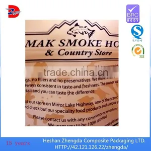 Custom Beef Jerky Snack Stand up Food Packaging Zipper Bag With Window and Matte Ink thumbnail-4