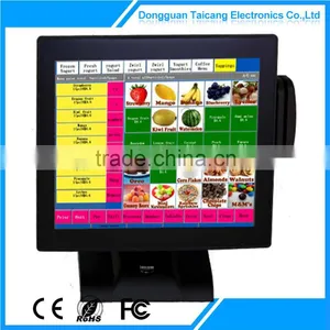 ATOM D2550 N2800 J1900 1037U CPU 15" Pos Touch Screen Monitor For Pos Machine thumbnail-1