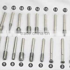 Yiyan Diamond Coated Burs Lapidary Rock Shaping Jewelers Tools thumbnail-5