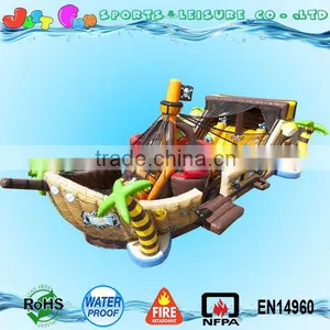 Jungle Inflatable Pirateship,kids Playground Inflatable Pirate Ship thumbnail-1