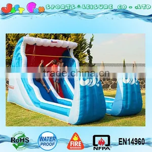 2 Lines Commercial Grade Inflatable Water Slide for Kids and Adults for Sale Supplier's Choice thumbnail-3